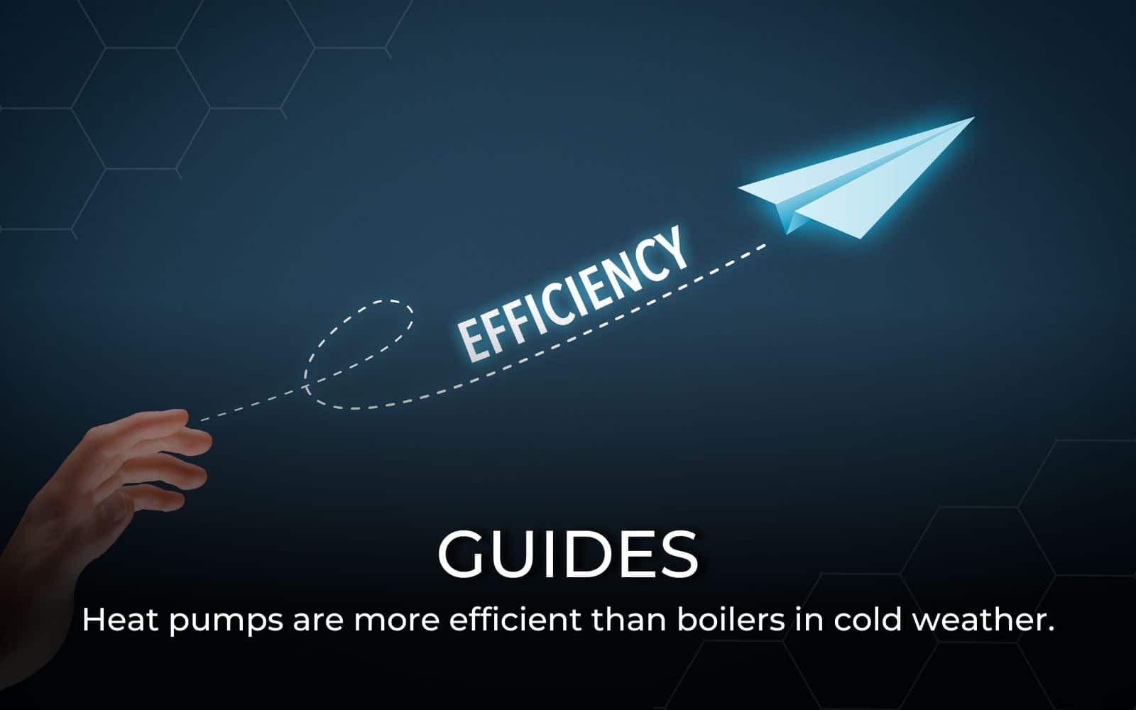 Heat pumps are more efficient than boilers in cold weather